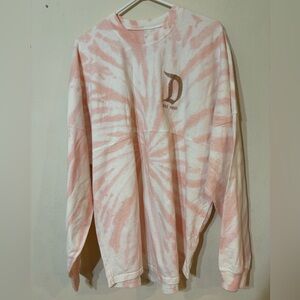 Disney Disneyland Resort Tye Dye Rose Gold Spirit Jersey Large